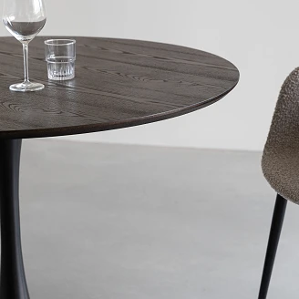 Spisebord <strong>Nubia</strong>  Brun, Svart Ø110 cm