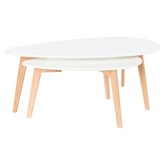 Sidebord <strong>Gobi</strong>  Hvit, Natur 100x50 cm