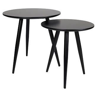 Sidebord <strong>Aidis</strong>  Svart Ø50 cm