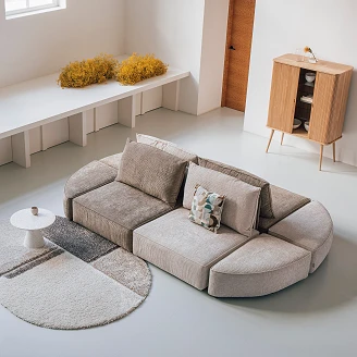 Zuiver Sofaelement med Rygg 1,5-Seter <strong>Hunter</strong>  Sand