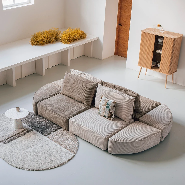 Zuiver Sofaelement med Rygg 1,5-Seter Hunter Sand