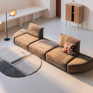 Zuiver Sofaelement med Rygg 1,5-Seter <strong>Hunter</strong>  Lysebrun
