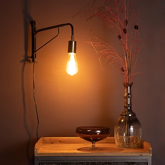 Vegglampe Sten Svart