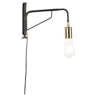 Vegglampe Sten Svart
