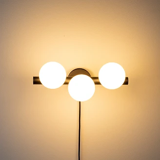 Vegglampe <strong>Navarra</strong>  Svart, Hvit