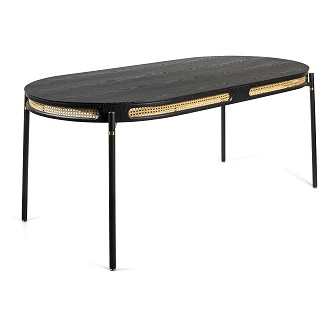 Bold Monkey Spisebord <strong>Don't Stop The Webbing</strong>  Svart 180x90 cm