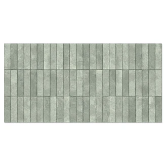 Veggflis <strong>Avelo</strong>  Ribbad Eucalyptus Matt-Blank 60x120 cm