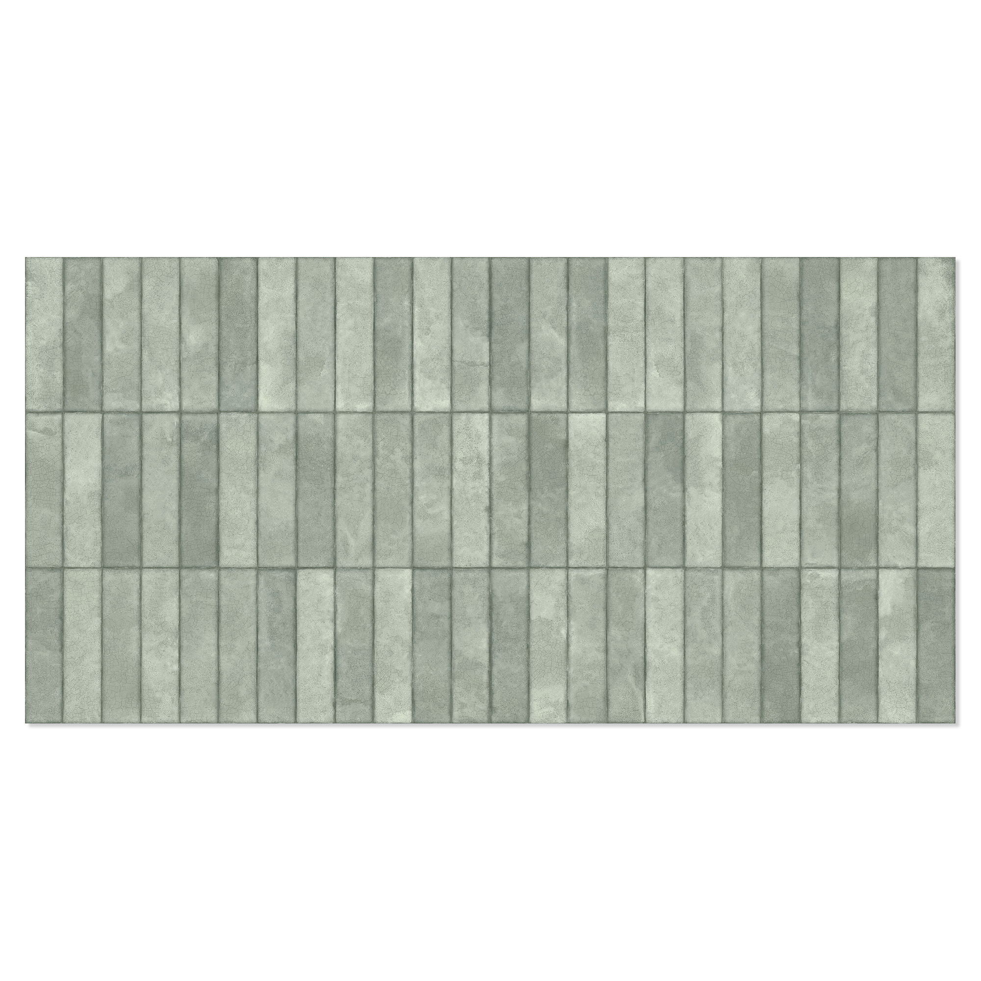 Veggflis Avelo Ribbad Eucalyptus Matt-Blank 60x120 cm