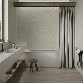 Veggflis <strong>Washi</strong>  Cream Textil Matt Relieff 60x120 cm