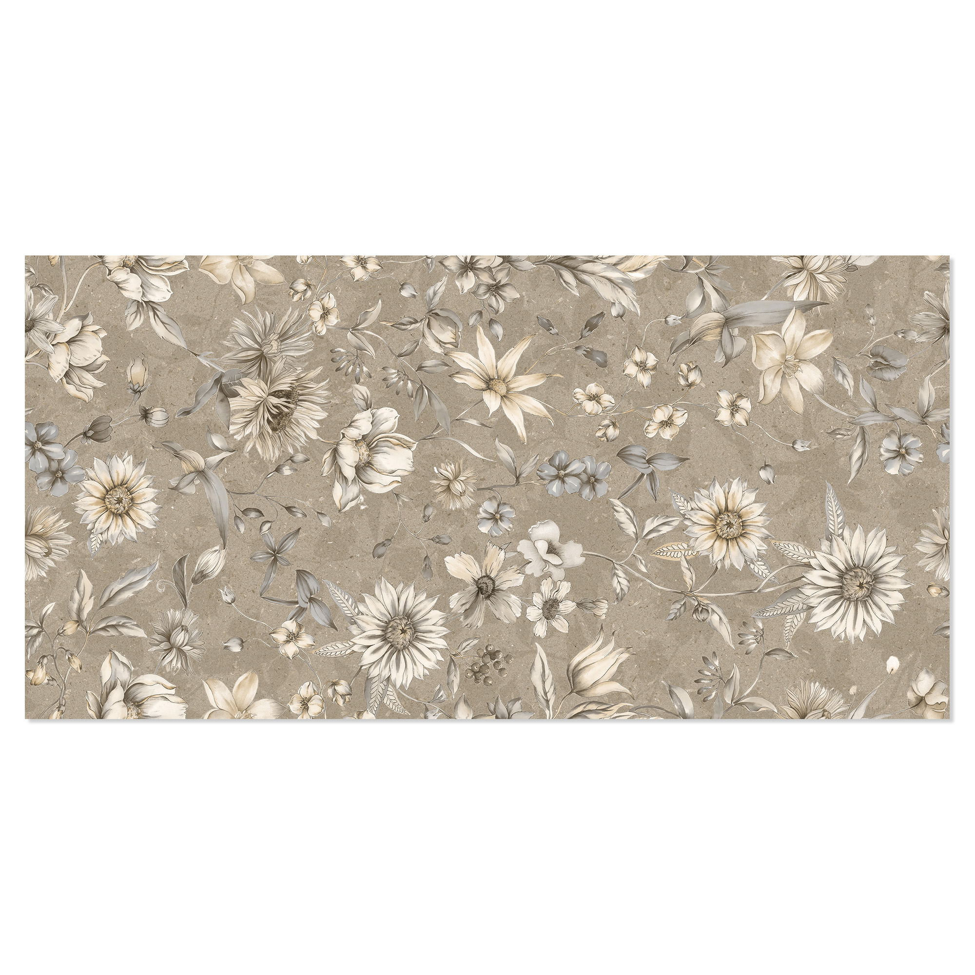Veggflis Washi Nude Blommor Matt 60x120 cm