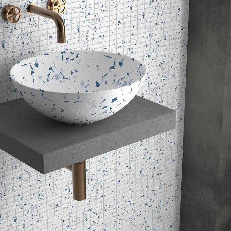 Dune Mosaikk Gulvflis Fragmenta Dune Azul Matt 28.6x30.5 cm
