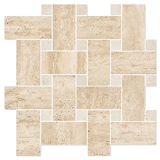 Mosaikk Gulvflis <strong>Tivora</strong>  Mandel Strikk Matt 30x30 cm