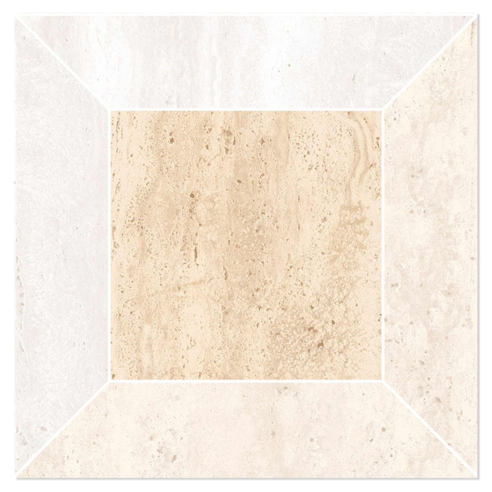 Mosaikk Gulvflis Tivora Blanda Mandel-Hvit Matt 30x30 cm