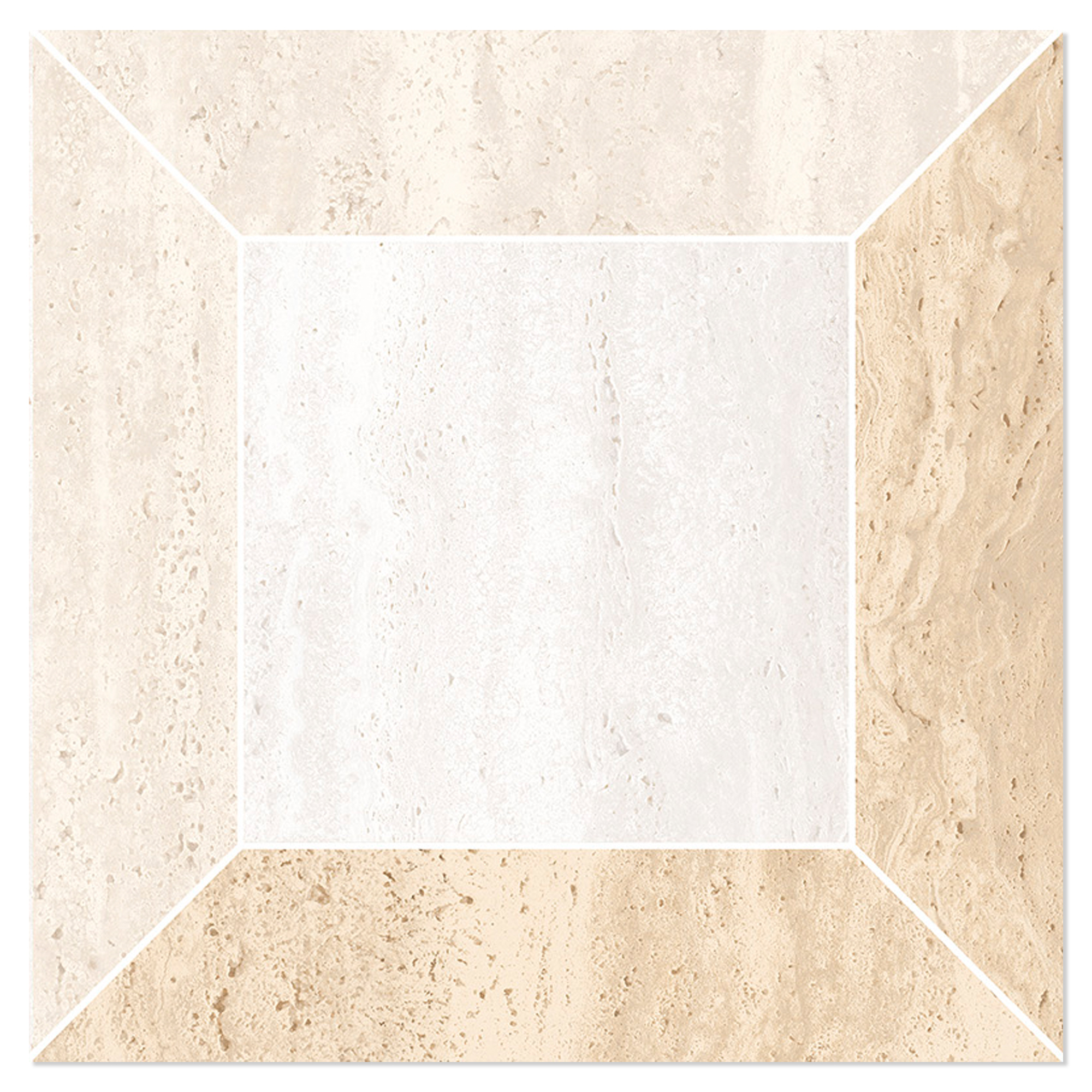 Mosaikk Gulvflis Tivora Blanda Hvit-Elfenben Matt 30x30 cm