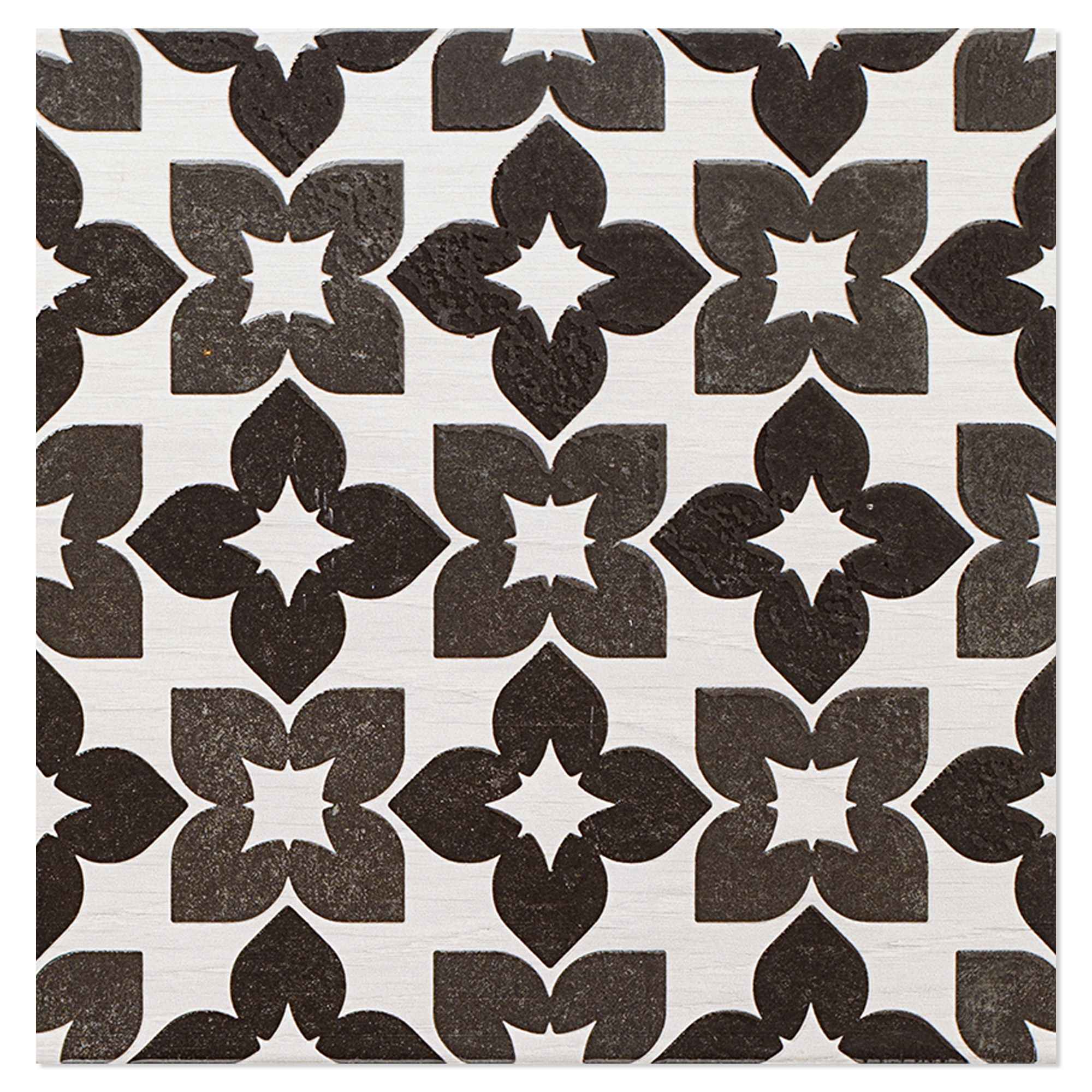 Mainzu Gulvflis Alhaurin Svart Blank 20x20 cm