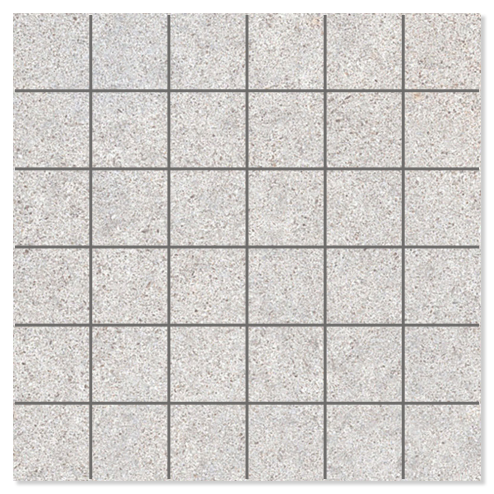 Mosaikk Gulvflis Alvar Soft Lys Grå Matt 30x30 cm