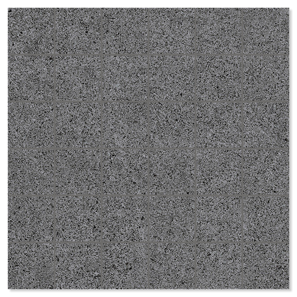 Mosaikk Gulvflis Alvar Soft Svart Matt 30x30 cm