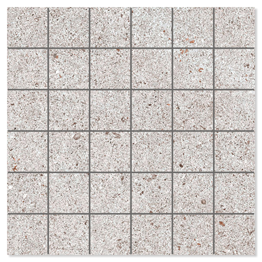 Mosaikk Gulvflis Alvar Natural Lys Grå Matt 30x30 cm