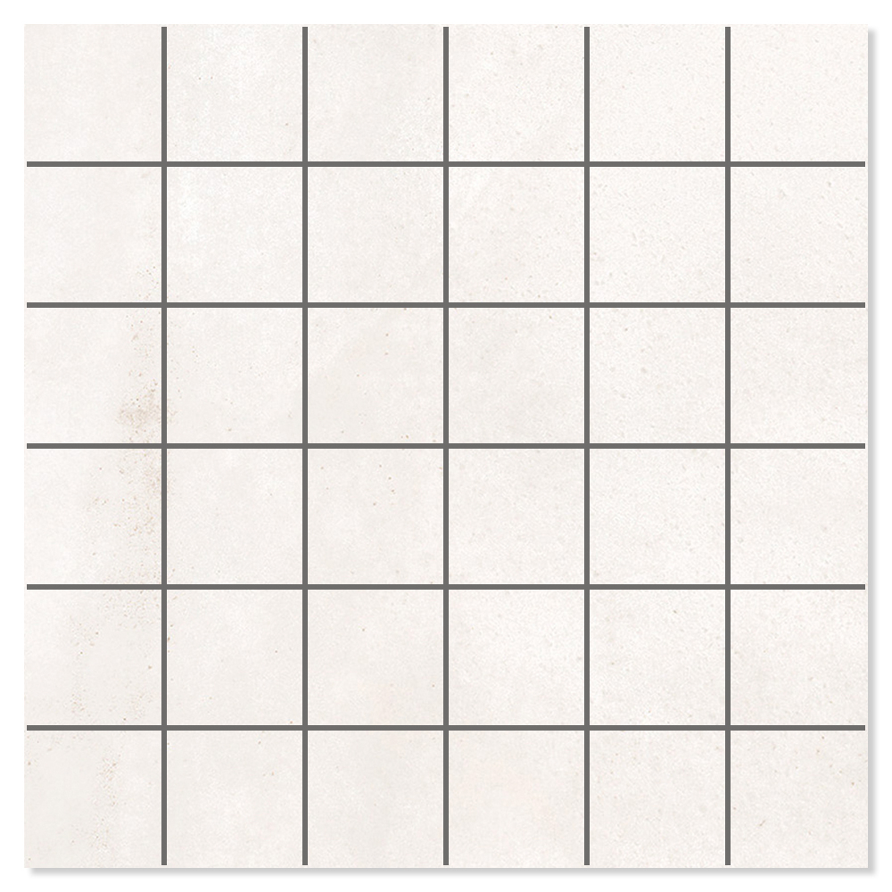 Mosaikk Gulvflis Alvar Raw Hvit Matt 30x30 cm
