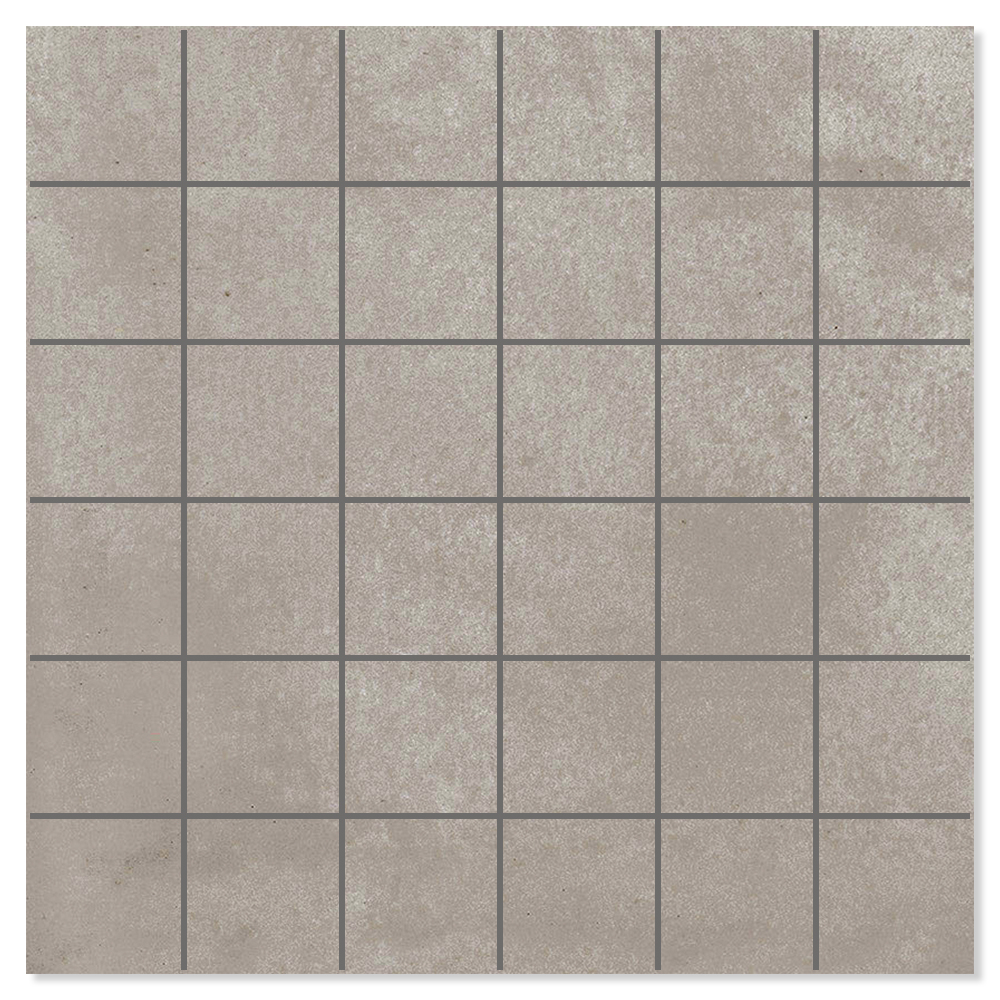 Mosaikk Gulvflis Alvar Raw Grå Matt 30x30 cm