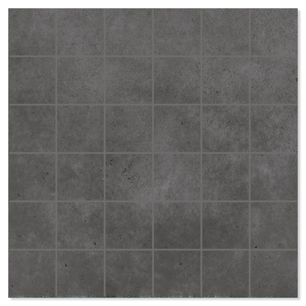 Mosaikk Gulvflis Alvar Raw Svart Matt 30x30 cm