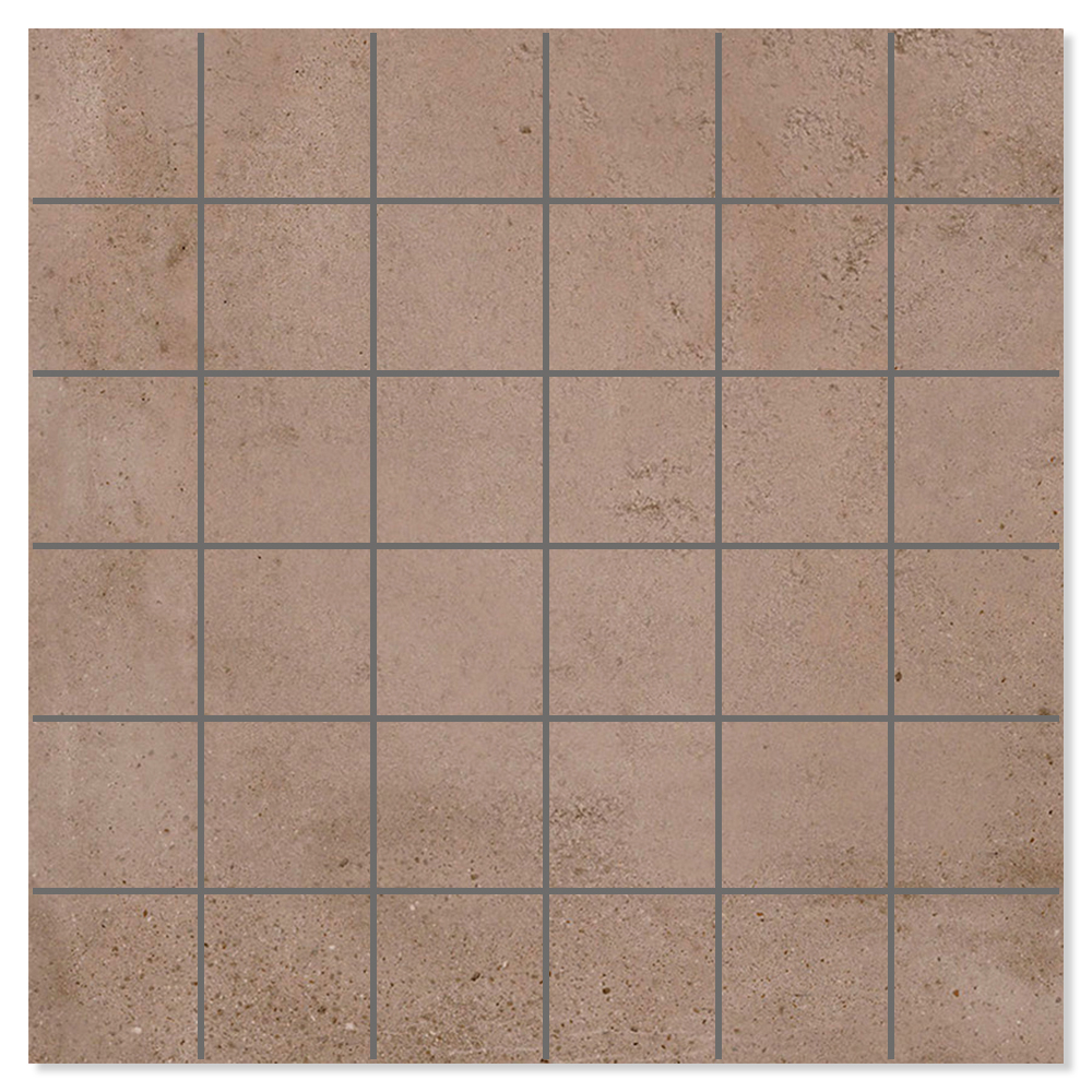 Mosaikk Gulvflis Alvar Raw Brun Matt 30x30 cm