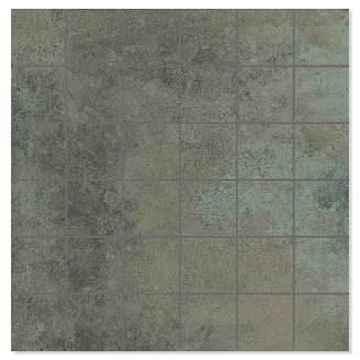 Mosaikk Gulvflis <strong>Metalcraft</strong>  Raw Grønn Matt 30x30 cm