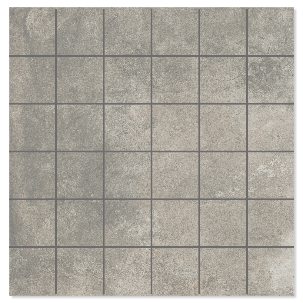 Mosaikk Gulvflis Metalcraft Raw Sølv Matt 30x30 cm