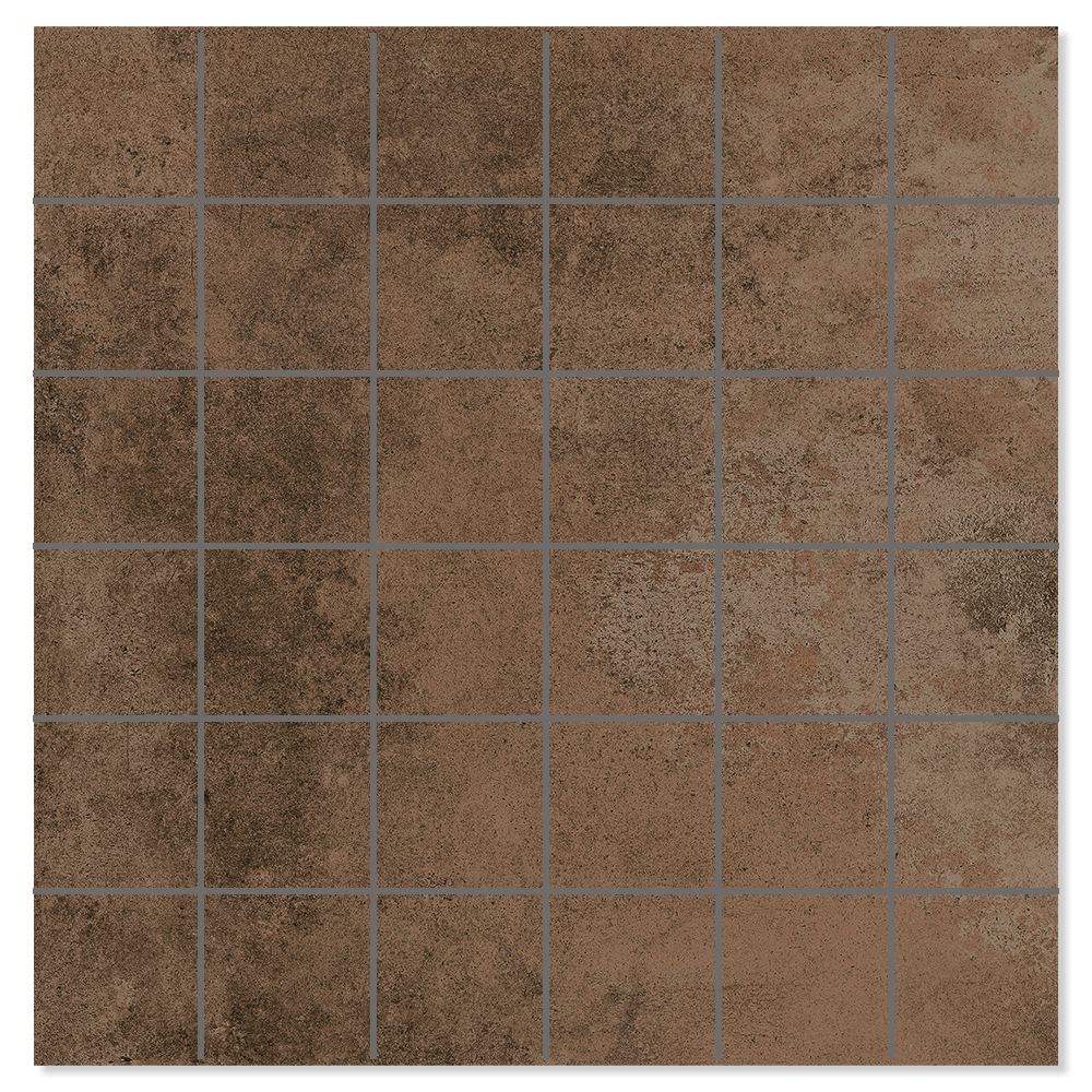 Mosaikk Gulvflis Metalcraft Raw Bronse Matt 30x30 cm