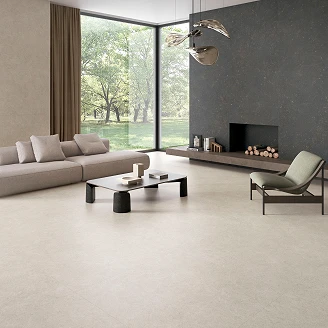 Gulvflis <strong>Solina</strong>  Raw Gråbeige Matt 120x120 cm