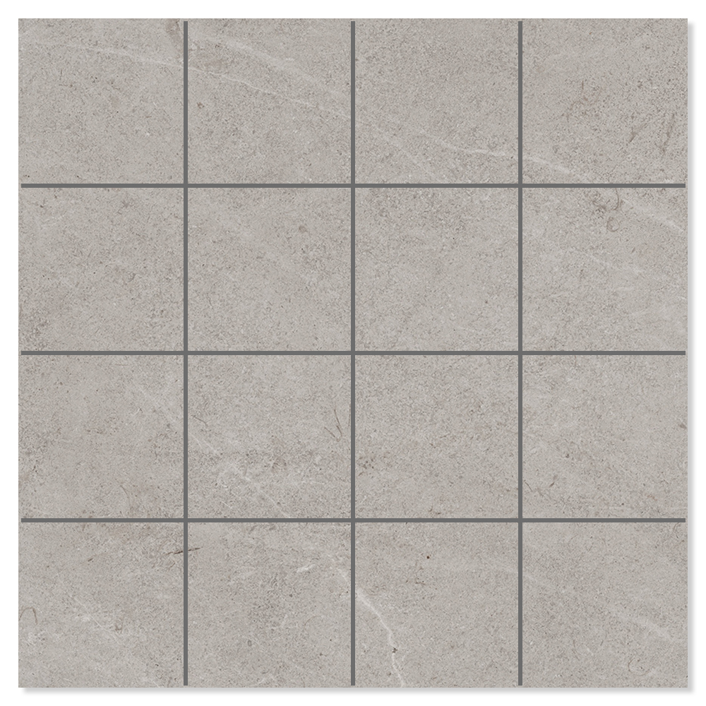 Mosaikk Gulvflis Terva Raw Grå Matt 30x30 cm