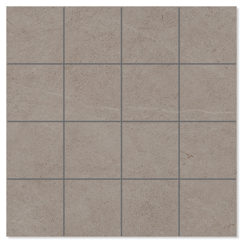Mosaikk Gulvflis Terva Raw Gråbeige Matt 30x30 cm