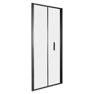 Dusjdør <strong>Solcore</strong>  80 cm Svart Matt Sammenleggbar