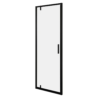 Dusjdør <strong>Solcore</strong>  70 cm Svart Matt Pivot