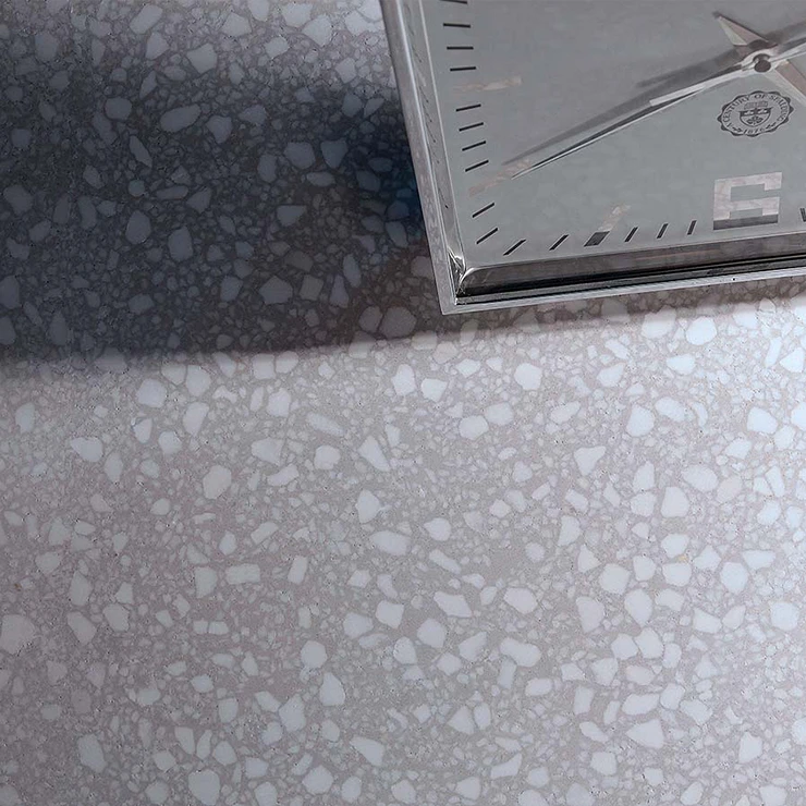 Terrazzo Fragmenta Bianco Greco Matt 40x40 cm