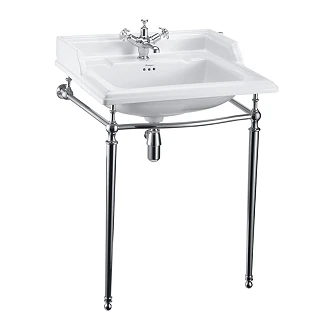 <strong>Burlington</strong>  Servant Classic 50 cm Hvit med Kromstativ