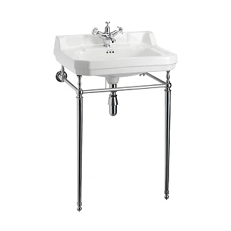 <strong>Burlington</strong>  Servant Edwardian 61 cm Hvit med Kromstativ