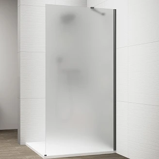 Dusjvegg <strong>Otti</strong>  Grafittgrå Matt 8 mm 80x210 cm Matt Glass