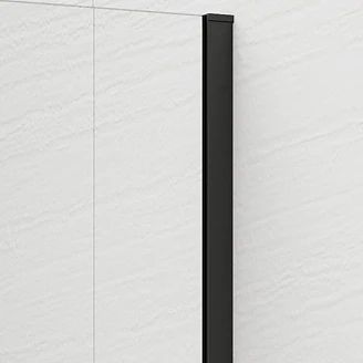 Dusjvegg Otti Svart Matt 8 mm 90x210 cm Matt Glass