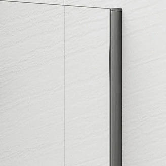 Dusjvegg Otti Grafittgrå Matt 8 mm 100x210 cm Matt Glass