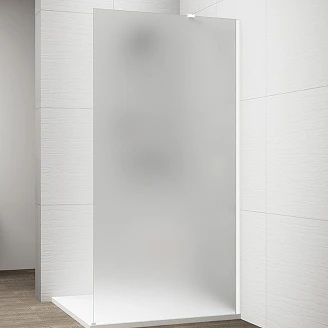 Dusjvegg <strong>Otti</strong>  Hvit Matt 8 mm 130x210 cm Matt Glass