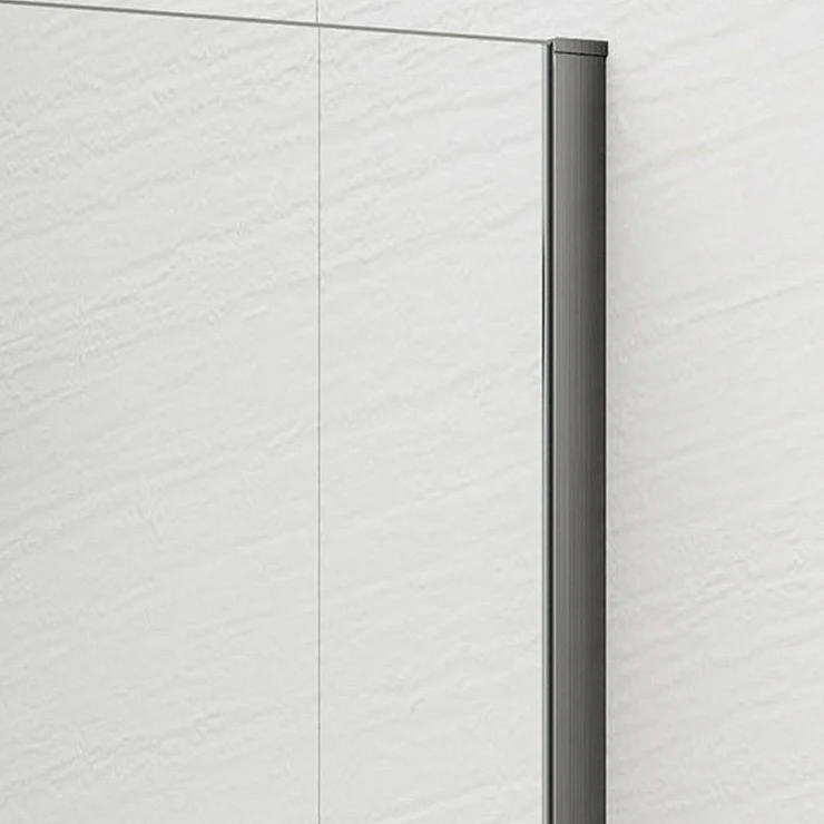 Dusjvegg Otti Grafittgrå Matt 8 mm 70x210 cm Bronseglass