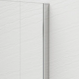Dusjvegg Otti Krom Blank 8 mm 90x210 cm Bronseglass