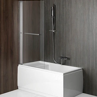 Sammenleggbar Badekarvegg <strong>Sanna</strong>  Krom Blank 70 cm