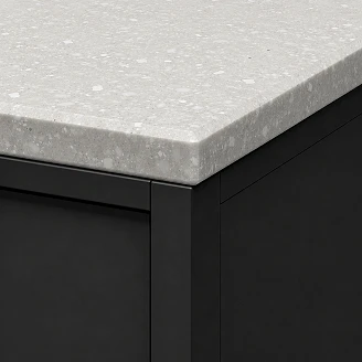 Benkplate <strong>Tempest</strong>  Grå Satin 80 cm