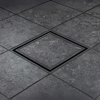 Slukrist <strong>Tile In Frame</strong>  147 Mørk Granitt Matt