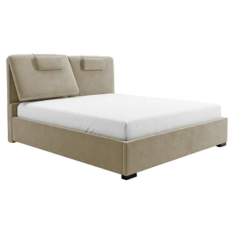 Sengeramme <strong>Sorrel</strong>  Beige med Oppbevaring 180x200 cm