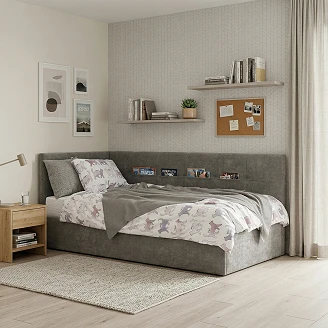 Sengeramme <strong>Belon</strong>  Grå uten Oppbevaring 90x200 cm