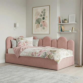 Sengeramme <strong>Florio</strong>  Rosa uten Oppbevaring 90x200 cm