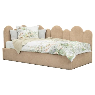 Sengeramme <strong>Florio</strong>  Beige med Oppbevaring 90x200 cm